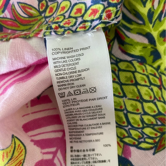 Tommy Bahama  Pineapple Parc Linen Shirt  Size Small - Picture 4 of 4